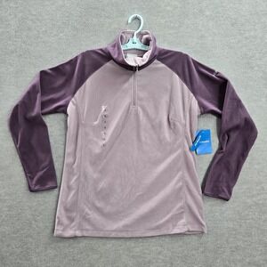 Columbia Women Sweatshirt XL Purple Fleece Arctic Air Long Sleeve Elastane NWT